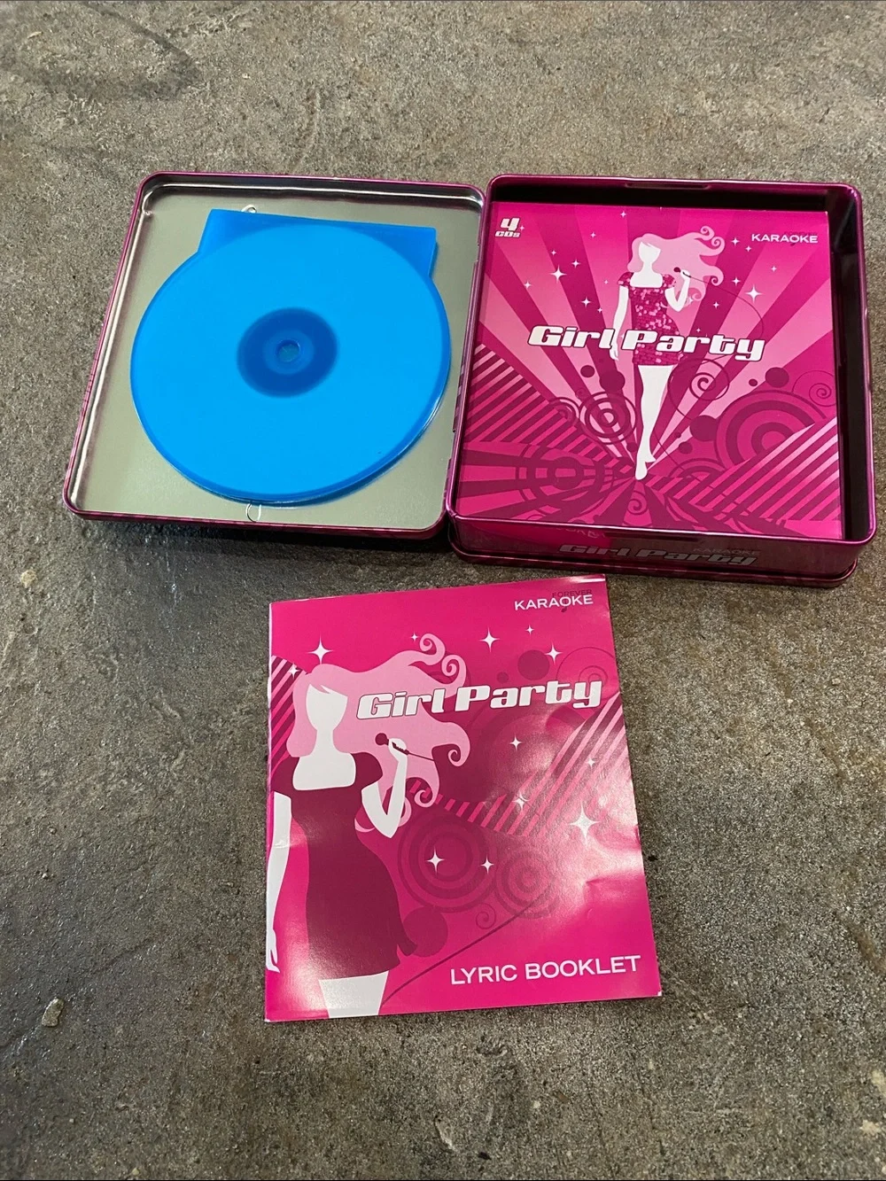 Pink Karaoke Tin Case -